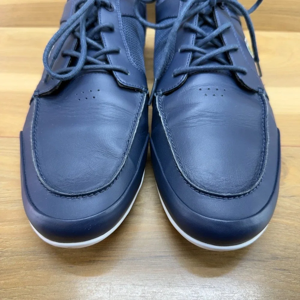 Lacoste Marina Casual Sneakers Mens 12 Navy Blue Lifestyle Everyday Travel
